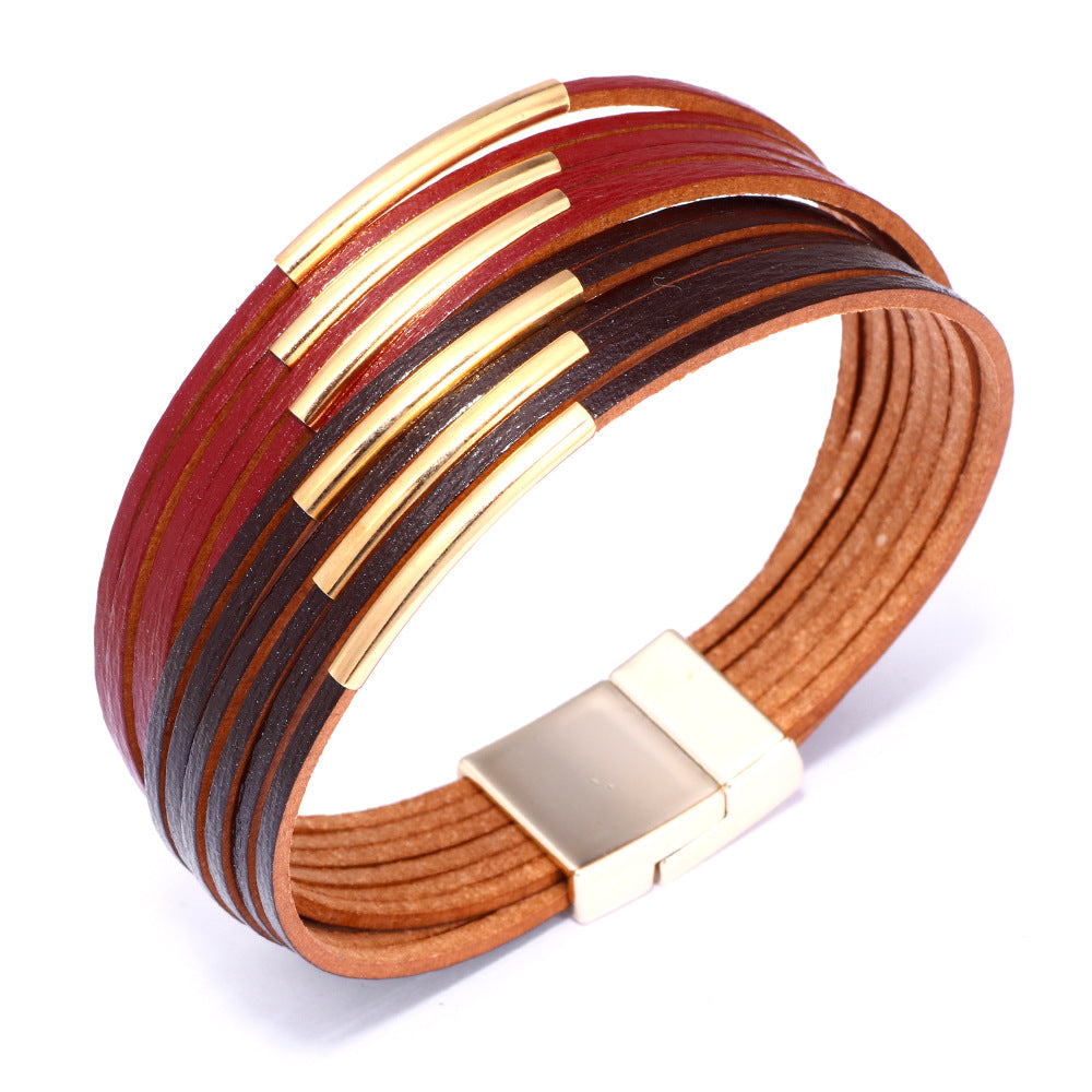 Venta al por mayor Pulsera de cuero PU